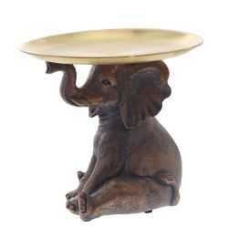 GAEM Фигурка декоративная "Слон" с подносом, L16,5 W16,5 H15,5 см