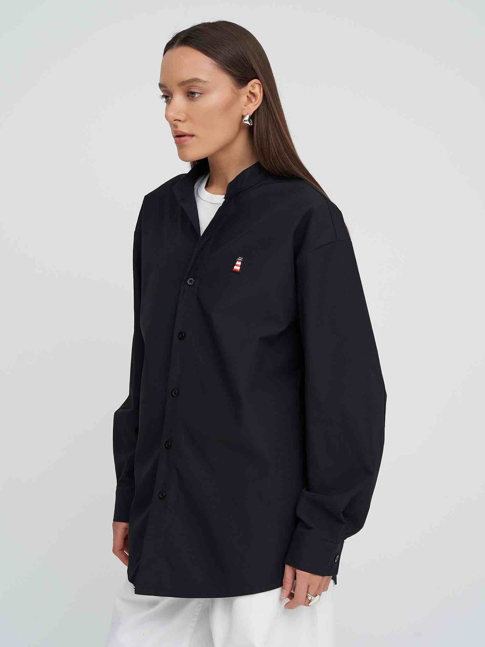 Купить Рубашка Kefirmaykifer Маяк черная Рубашка Kefirmaykifer Маяк черная