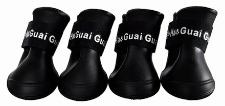 Homepet сапожки для собак, черные, размер L, 5.7х4.7 см