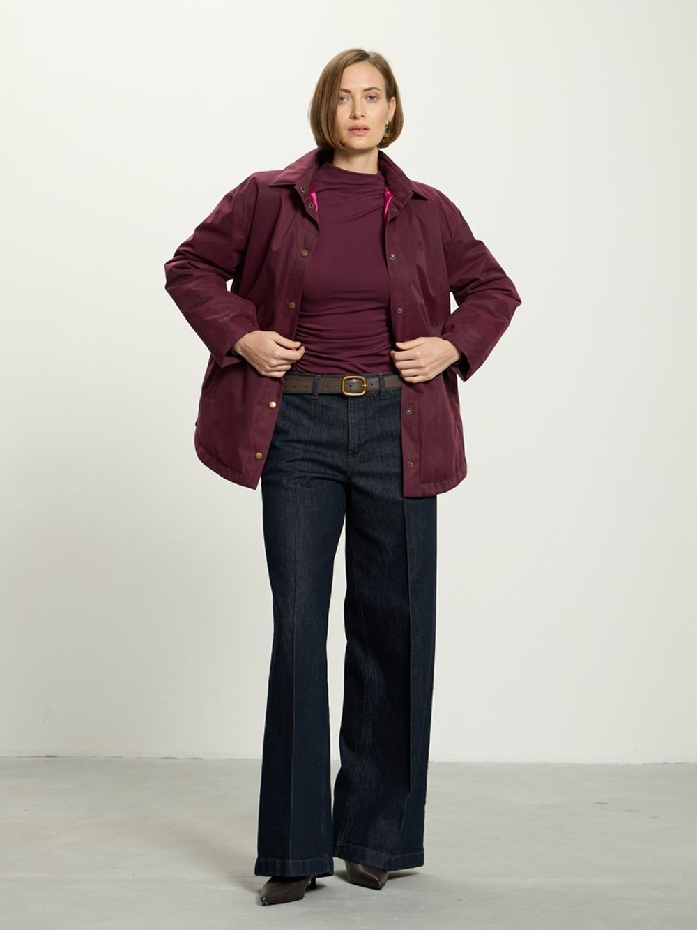 Куртка Бостон бордо утепленная