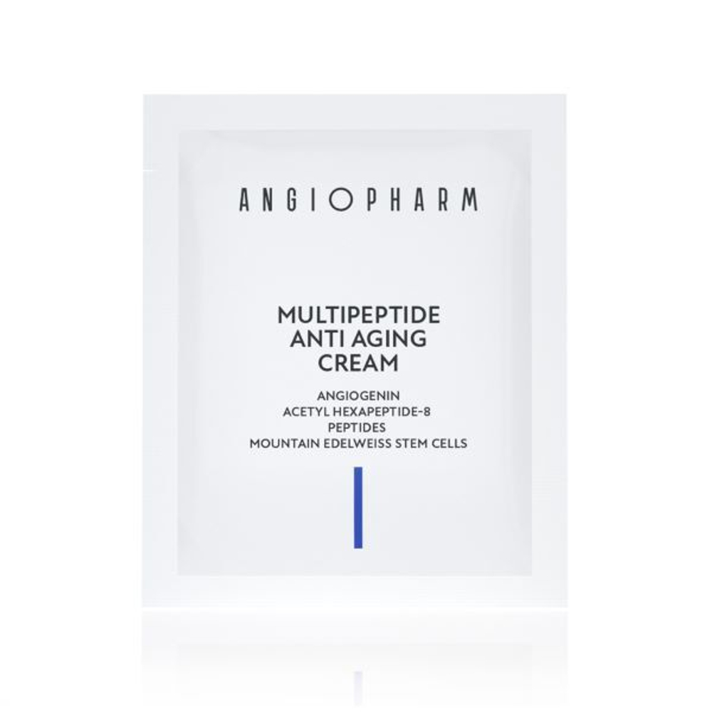 ANGIOPHARM МУЛЬТИПЕПТИДНЫЙ ОМОЛАЖИВАЮЩИЙ КРЕМ, 3 мл | MULTIPEPTIDE ANTI AGING CREAM