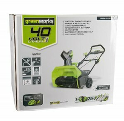 Снегоуборщик GREENWORKS GD40SB 40В,51см,б/щ,1хАКБ 4Ач и ЗУ (2600607)