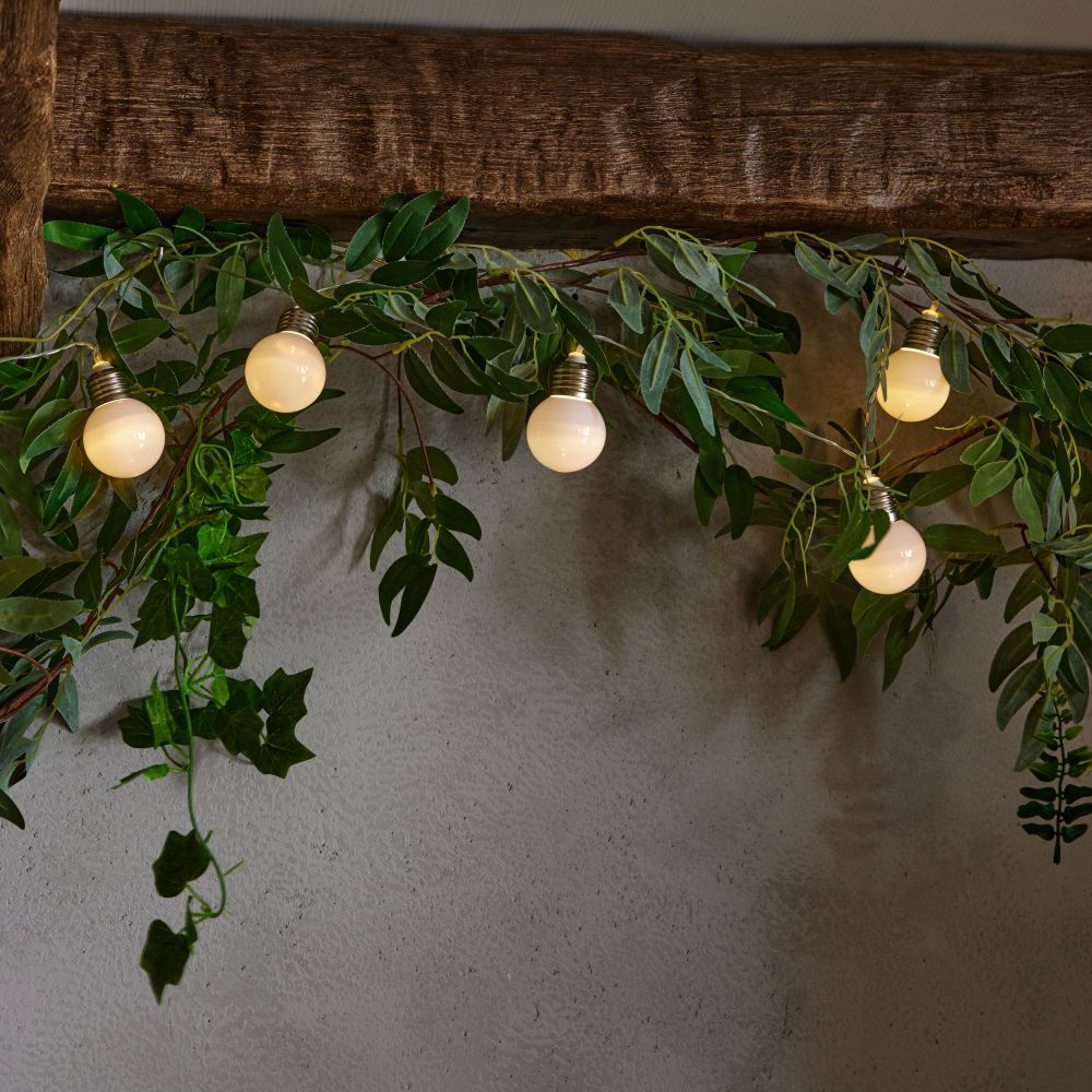 ULD-S1800-010-STB-3AA WARM WHITE IP20 BULBS Гирлянда светодиодная Лампочки. на батарейках 3AA не в-к. 1.8м. 10 светодиодов. Теплый белый свет. Провод прозрачный. TM Uniel