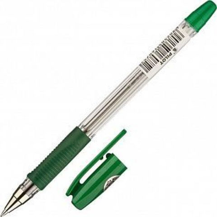 Ручка шарик. PILOT BPS 0,7 мм зелен. резин.грип