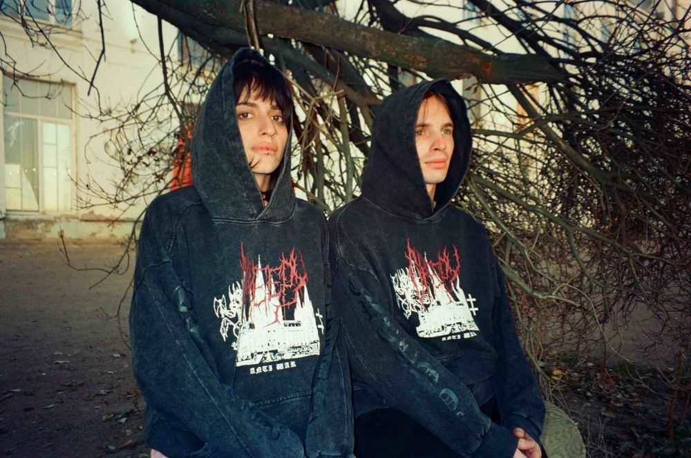 Худи Creepy Clothing Готический черный