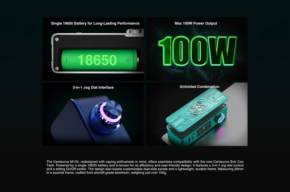 Lost Vape CENTAURUS M100 Box Mod KIT