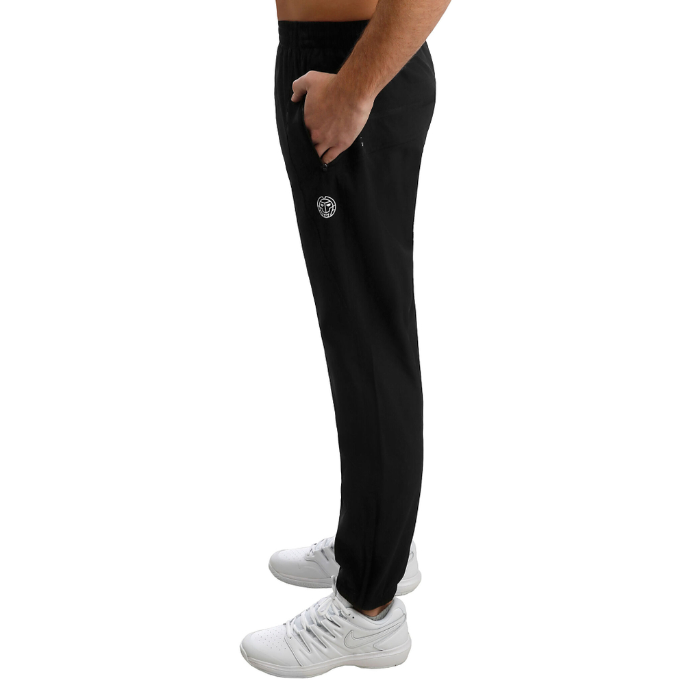 Мужские теннисные штаны BIDI BADU Flinn Tech Training Pants Men - Black, White