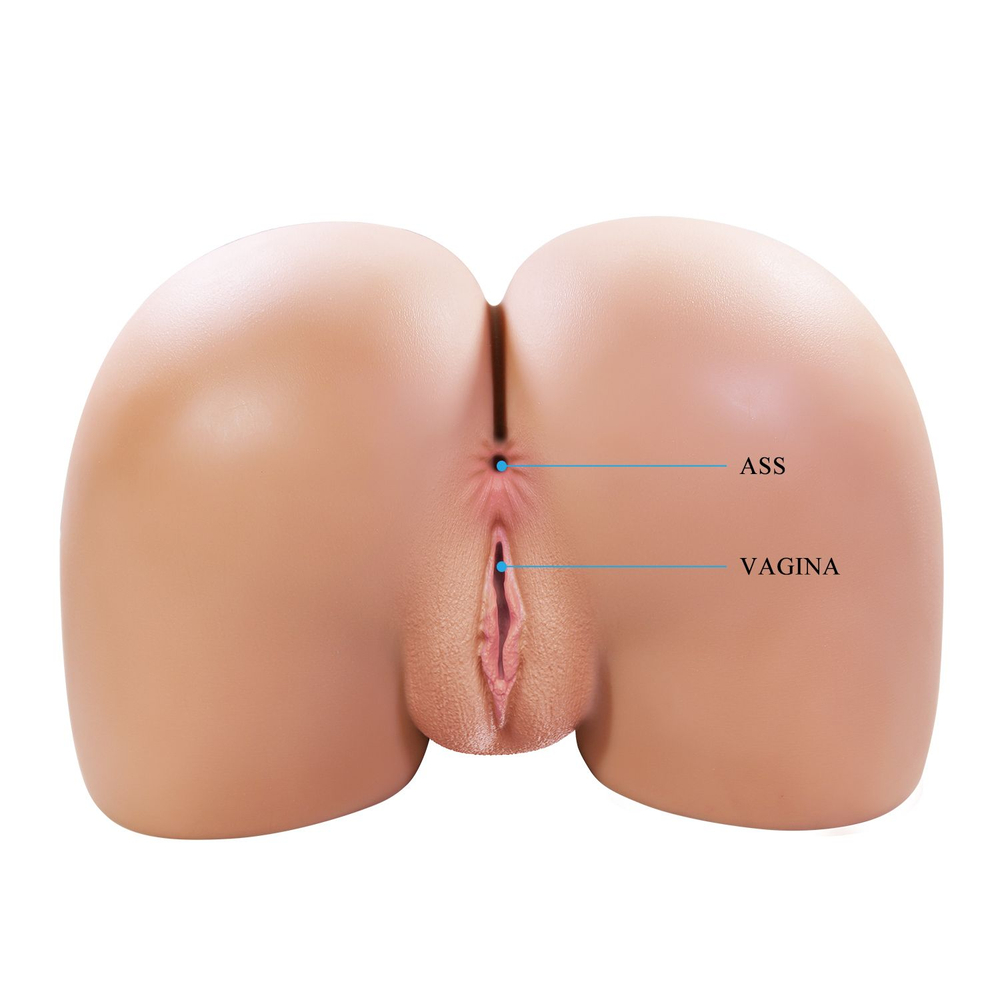 Телесный мастурбатор Julia с 2 любовными тоннелями (Цвет: телесный)