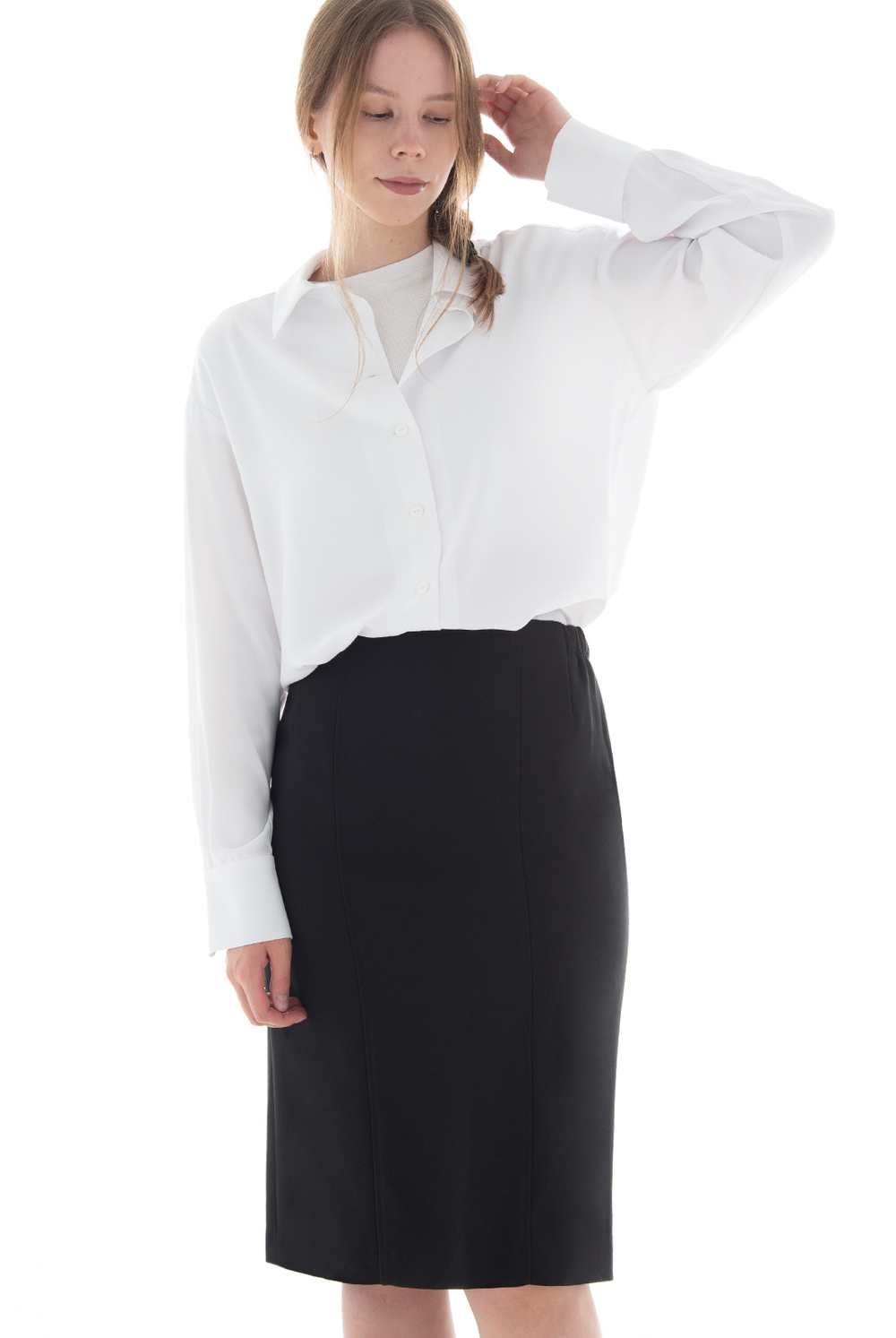 Юбка женская 3363ЛП, черный #70Ч013363ЛП