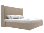 Кровать интерьерная Ларго 200, Бежевый, Велюр, 120744