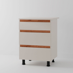 Кухня Виго 200 см со столешницей (5 модулей) / ЛДСП персидский жемчуг, массив дуба