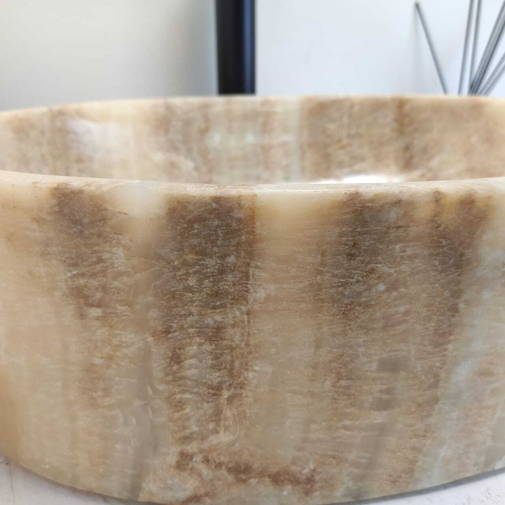 Раковина из оникса Oval Yellow OY-60700 52*38*14