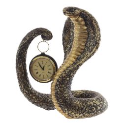 GAEM Фигурка декоративная с часами"Змея" (LR44x1 н/п), L22 W14 H25 см