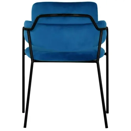 Стул Bradex Home Napoli синий с черными ножками