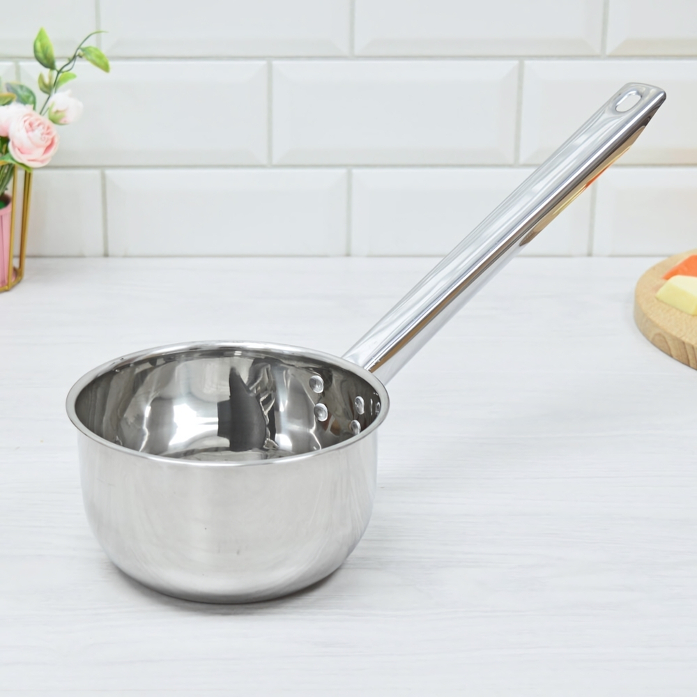 Ковш 1л 14см нерж с ручкой