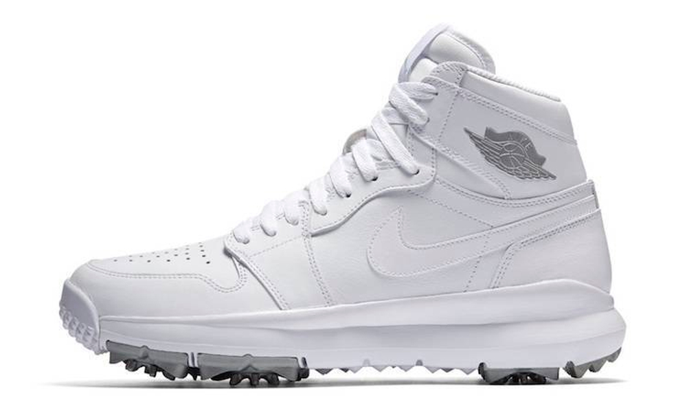 Кроссовки Jordan Air Jordan 1 Retro Golf Cleat White Metallic