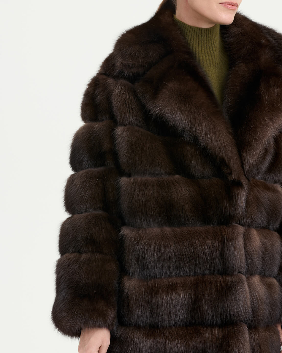 Шуба из меха соболя