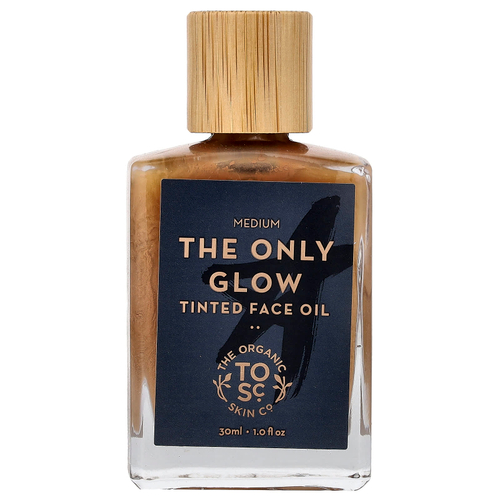The Organic Skin Co., The Only Glow, масло для лица с тонирующим эффектом, для всех типов кожи, средний, 30 мл (1 жидк. унция)