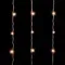 Светодиодный занавес 2*2 м., 400 экстра теплых белых LED ламп, мерцание, облегченный, прозрачный провод ПВХ, LTC (PCL400NOTBLW-10-2EWW)
