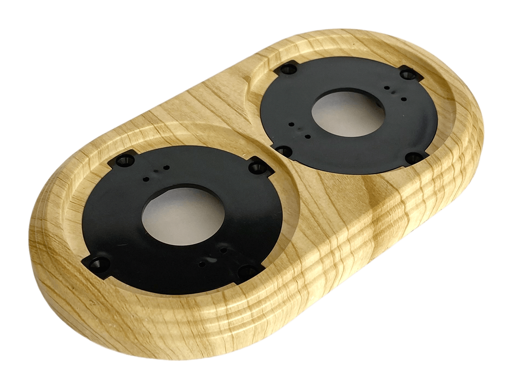 Рамка 2 -местная пластиковая для ретро электрики МЕЗОНИН "Усадьба" GE30702-01 / 2-х постовая / Какао