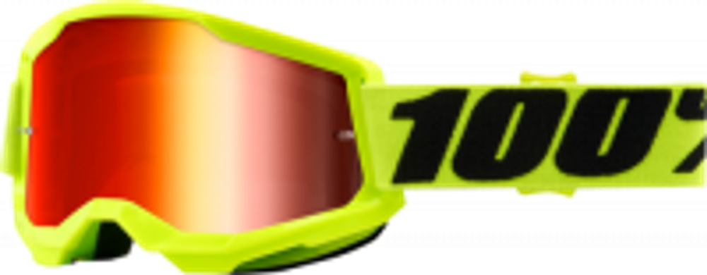 Очки 100% Strata 2 Goggle Yellow / Mirror Red Lens (50421-251-04)