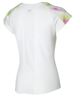 Женская теннисная футболка Mizuno Printed Tee - White