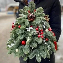Елочка из живой хвои новогодняя / 35 см