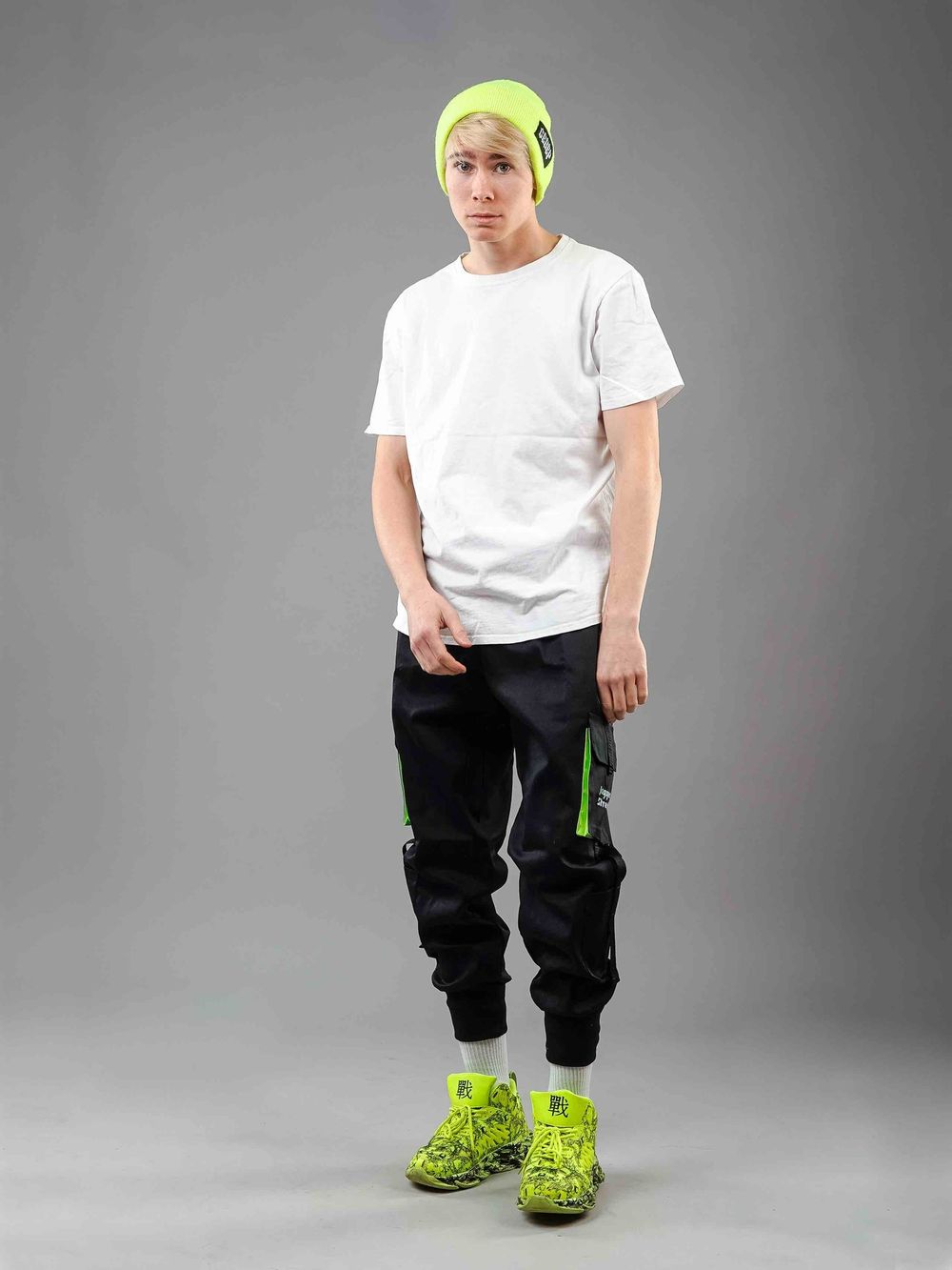 Джоггеры Jogger Street Black Jam Green Pocket