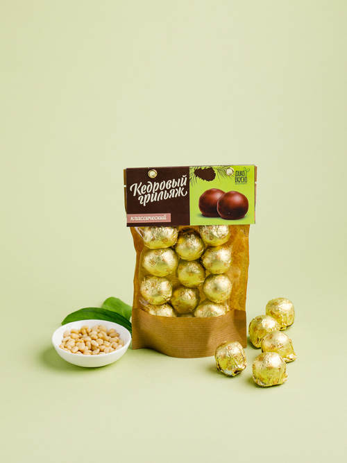 Конфеты кедровый метеорит / 160 г / дой-пак / ТМ Дико Вкусно