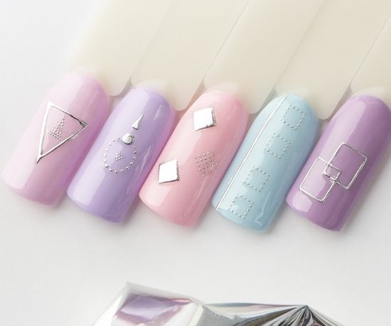 Zoo 1379 Наклейки металлизированные микс серебро