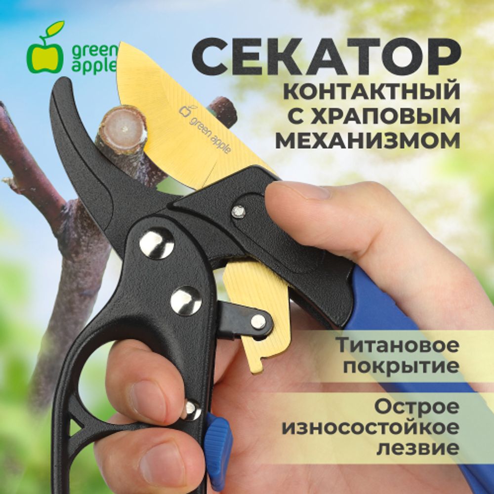 GAECO01-72 GREEN APPLE Дача Cекатор контактный c храповым механизмом