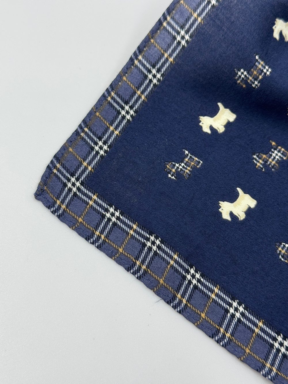 Платок синий с собачками Burberry