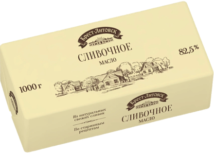 Масло сливочное Брест-Литовск 82,5% 1 кг