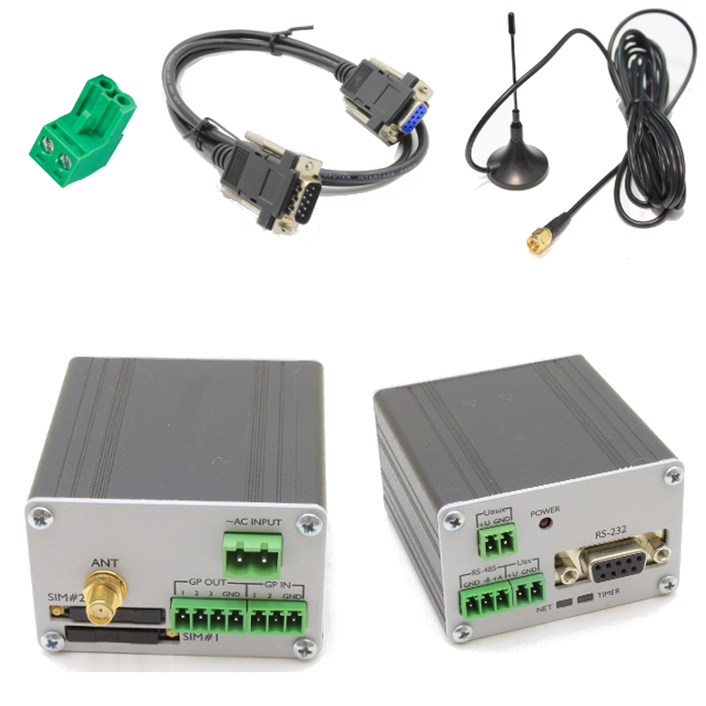 GSM/GPRS модем Bitcord GL868 RS232/RS485 AC KIT
