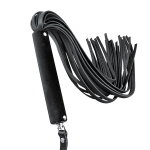 Черная кожаная плеть-флоггер 84см Bior Toys Notabu Real Leather NTB-80704