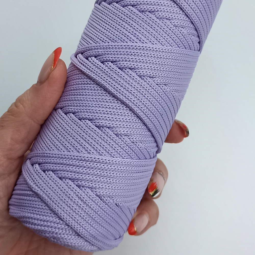 Полиэфирный шнур круглый 3 мм Сиреневый