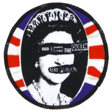 Нашивка Sex Pistols God Save The Queen круглая (021)