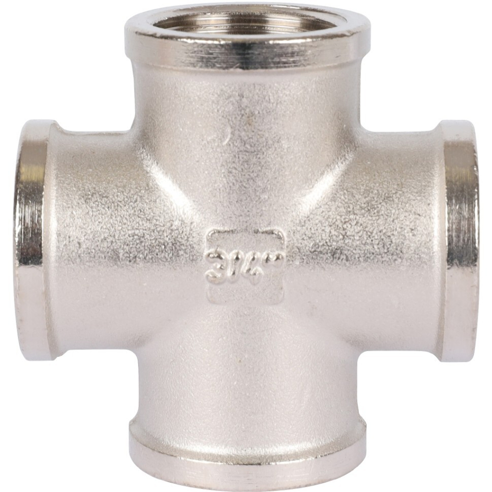 Крестовина ВВ никелированная 3/4 STOUT