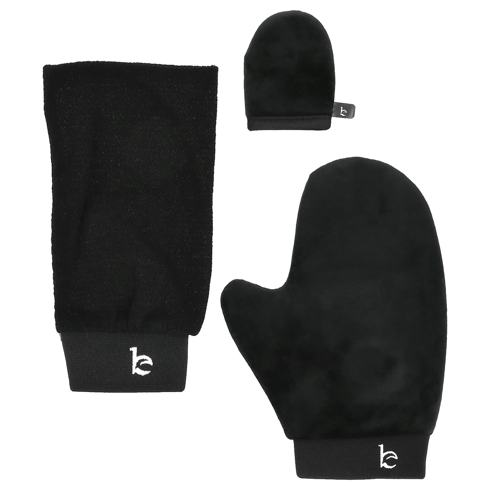 Beauty By Earth, набор для отшелушивания и нанесения автозагара, набор из 3 предметов