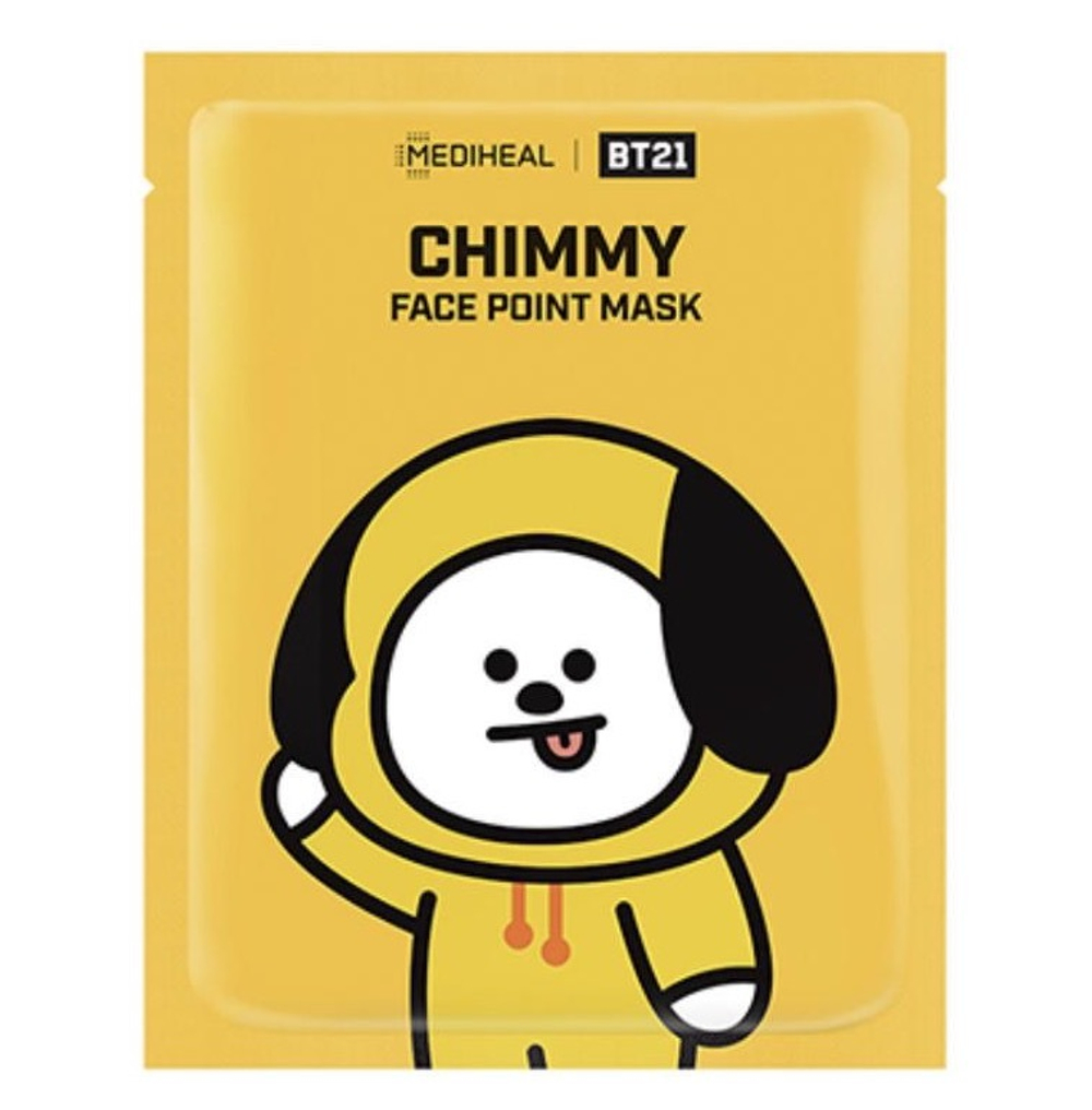 Mediheal Тканевая маска-стикеры с витамином С "Chimmy" BT21 Chimmy face point mask