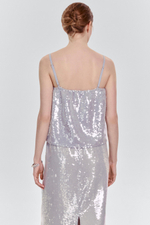 Топ с пайетками на шифоне