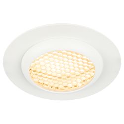 Встраиваемый светильник алюминиевый ЭРА KL109 WH MR16 GU5.3 белый матовый | Алюминиевые встраиваемые светильники