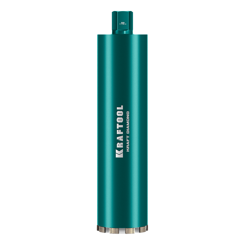 KRAFTOOL DIAMOND 92 мм (450 мм, 1 1/4″, лазерная сварка сегментов), Алмазная Коронка по железобетону (29825-092)
