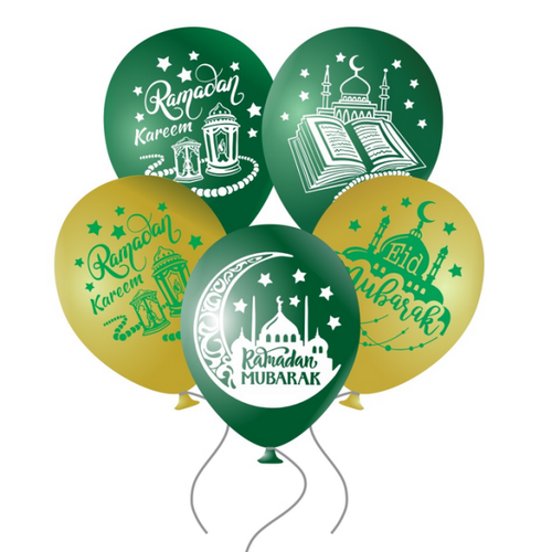 Шар 12" Ассорти Рамадан, Пастель ЗБ 10 шт