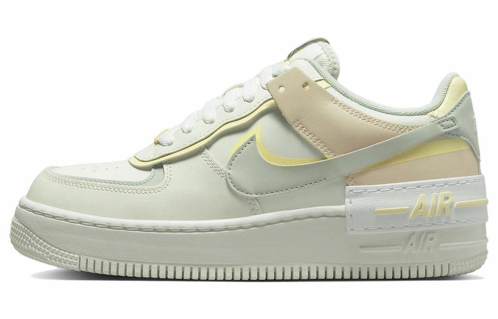 Кроссовки Nike Air Force 1 Shadow "Citron Tint" (Женская размерная сетка)