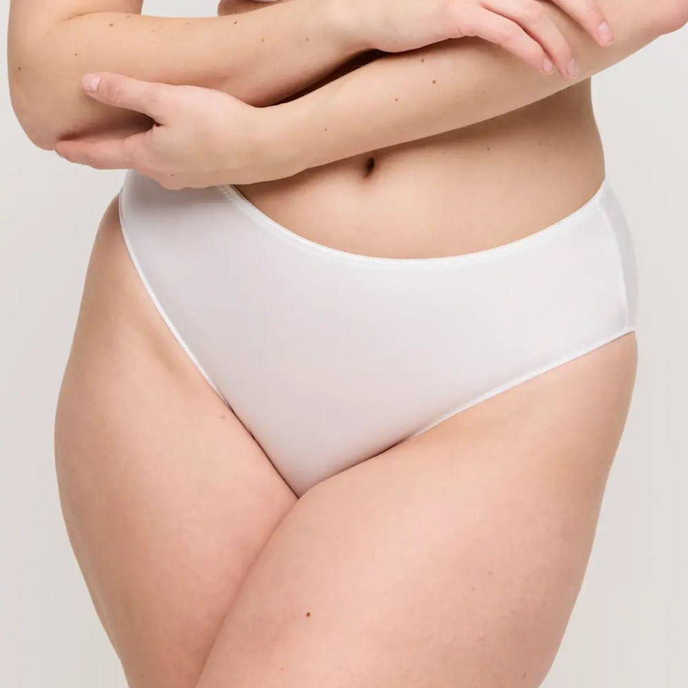 PRIMADONNA SATIN Трусы бесшовные с высокой талией, белый