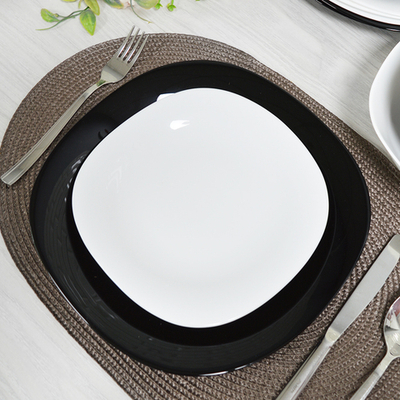 Столовый набор 19 предметов "WHITE/BLACK" (квадрат.) (992090)