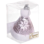 Ёлочная игрушка «Новогодняя шапочка» 6,5*6,5*9,5 см, розовый