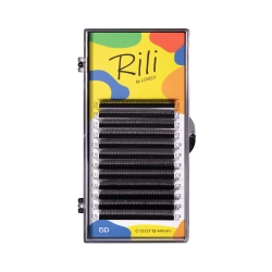 Ресницы черные в пучках 5D RILI MIX 12 линий