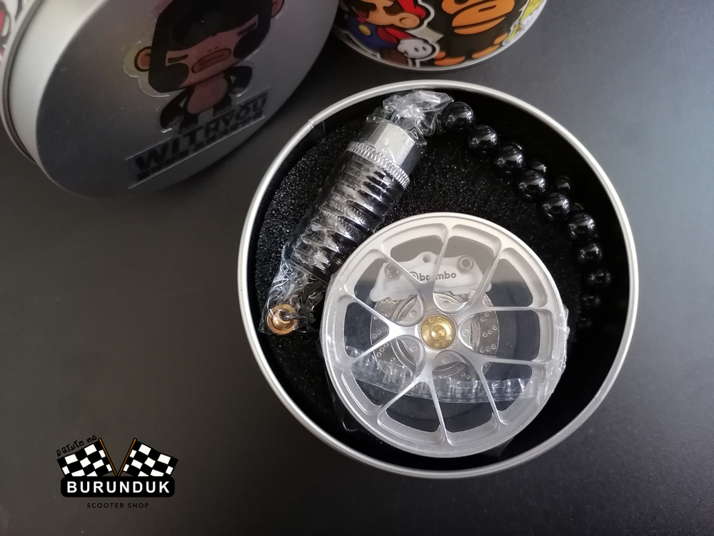 HELLAFLUSH БРЕЛОК *ДИСК СЕРЕБРО